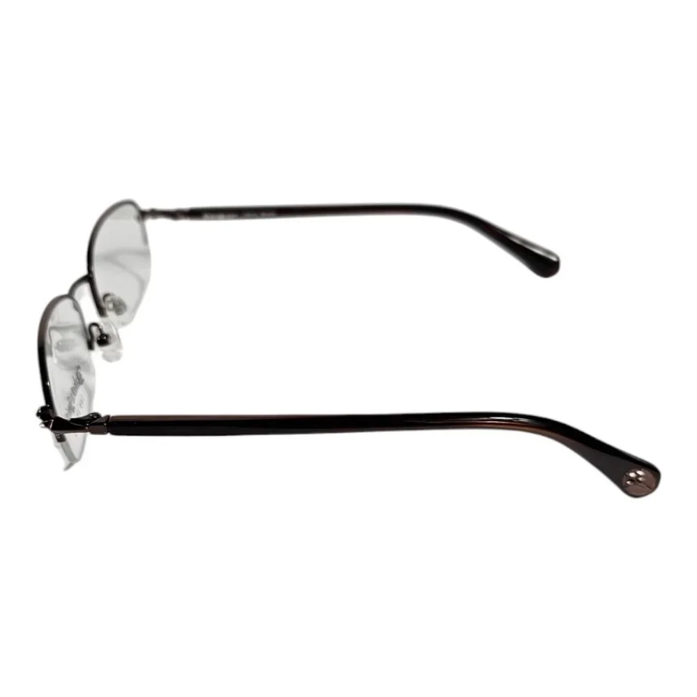 Dakota Smith Liberty Brown Women's 50-20-135 Metal Half Rim Eyeglasses Demo.